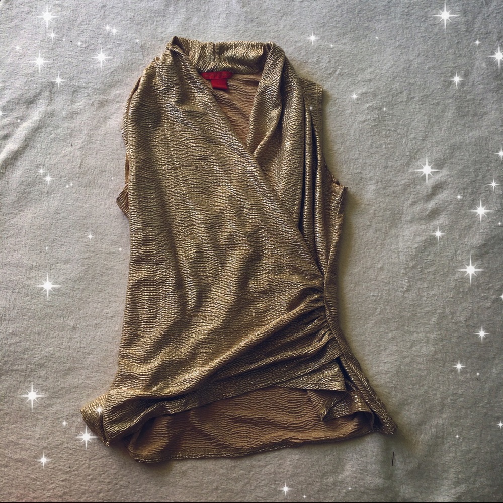 FANCY GOLD PARTY BLOUSE